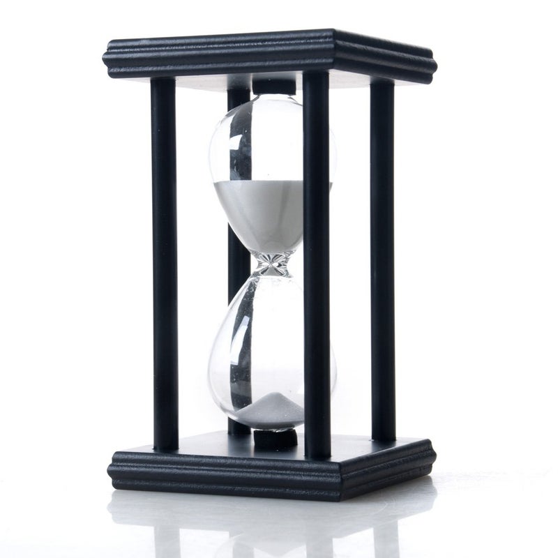 Bellaware Hourglass Sand Timer 30 Minutes Wood Sand Clock