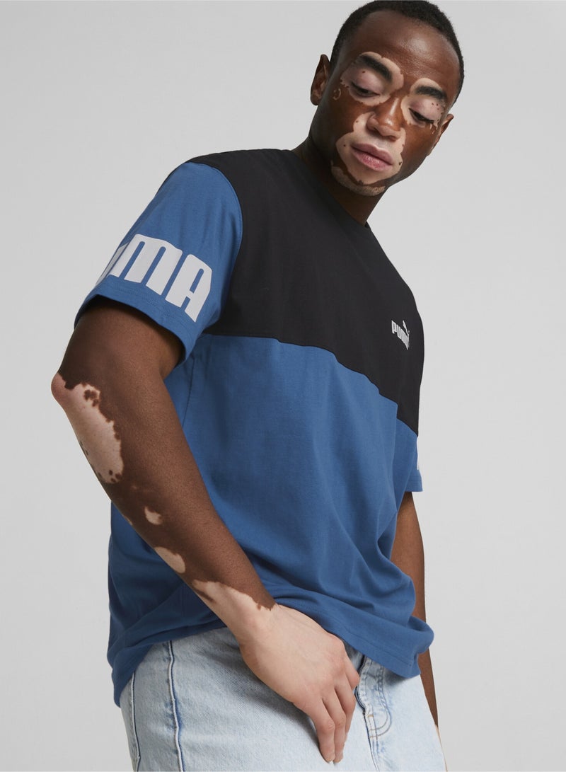 بوما تيشرت Power بألوان متعددة للرجال - Image 1
