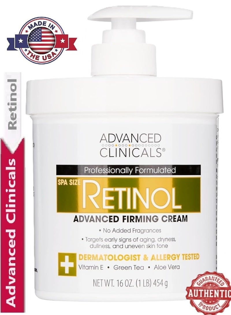 Advanced Clinicals Original Retinol Advanced Firming Cream 454 g - Image 1