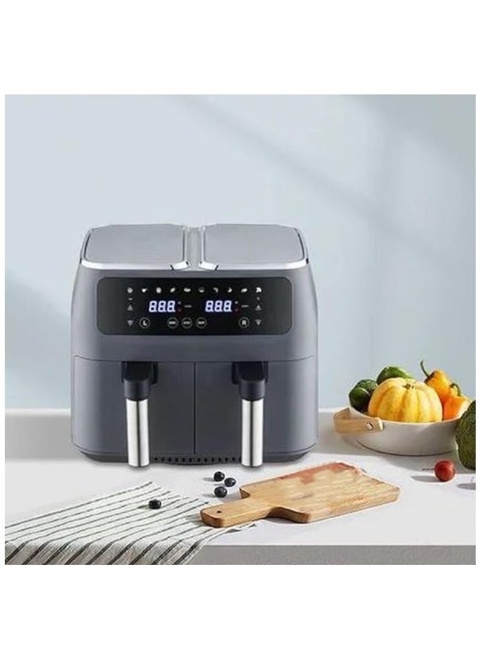 JAMAKY Italy Digital air fryer, 2000 watts, 10 liters, 2 double drawers, from Jamaki JMK 5008, Italian  - Image 2