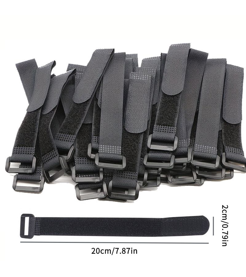 50pcs Reusable Cable Ties Fastening Straps Connectable Multi Piece Set - Image 1