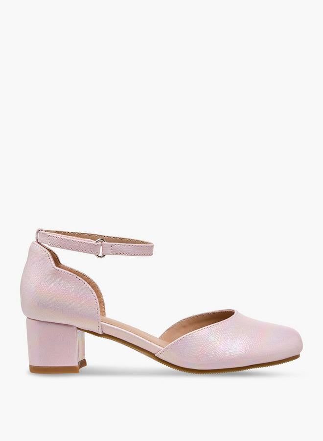 Flora Bella By Shoexpress Flora Bella Girls Block Heel Shoes - Image 3
