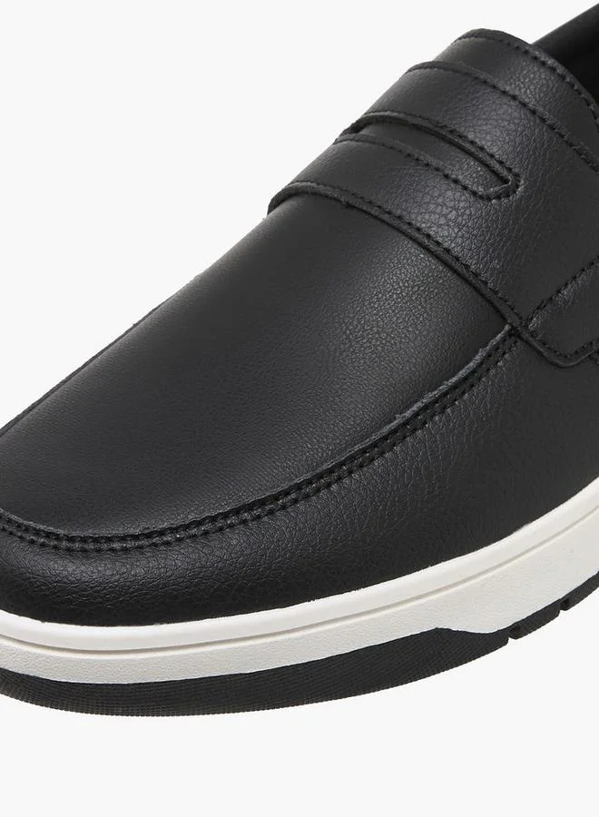Kappa BLACK Men Logo Slip-On Loafers for Men | Best Price UAE