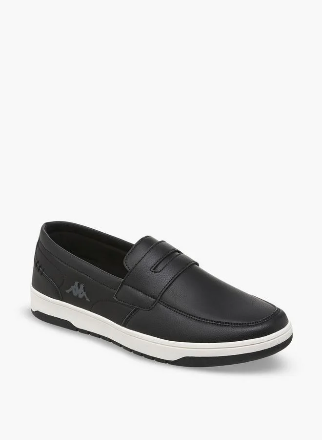 Kappa BLACK Men Logo Slip-On Loafers for Men | Best Price UAE
