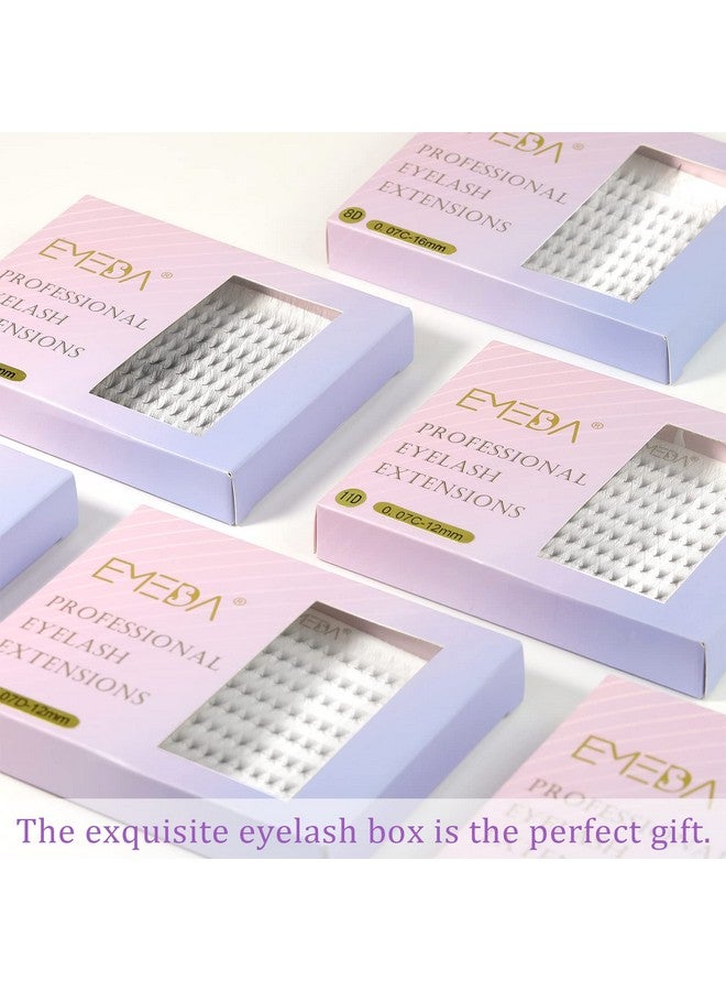 EMEDA 180 Fans Premade Fans Eyelash Extensions Pointy Base Thin Base 8D Stable C Curl Premade Lash Extensions Fans Pre Fanned Volume Lash Extensions (8D 0.07 C Mix 814Mm) - Image 5