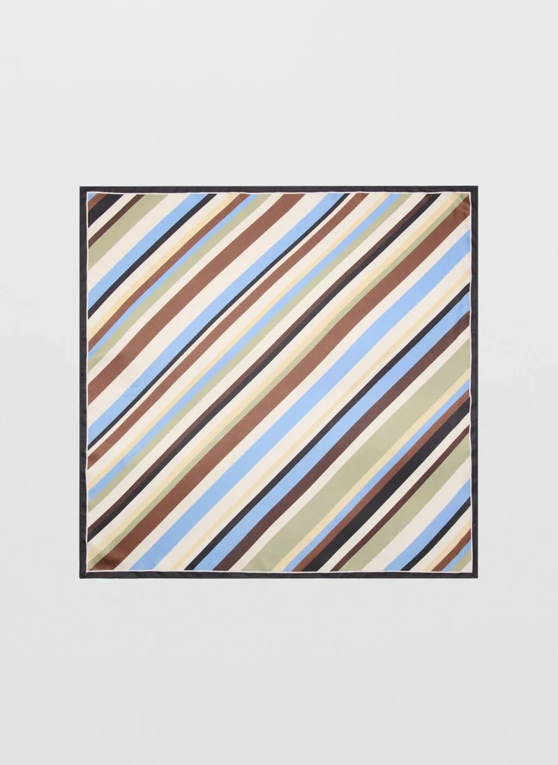 مانجو Check Printed Scarf