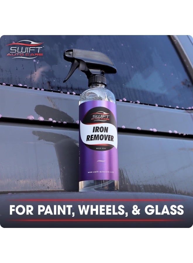 Swift Iron Remover & Wheel Cleaner (2-Pack) – Remove Brake Dust, Iron Oxide & Stuck-On Dirt & Debris from Paint & Wheels | Formula for Decon Car Wash | Preps Paint for Wax Coatings - Image 3