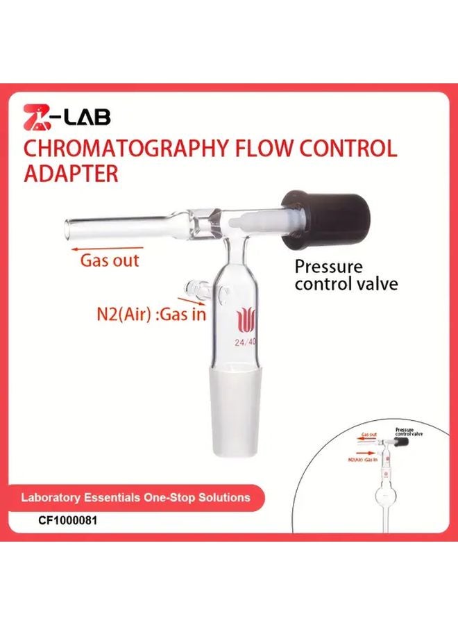 24 40 Grinding Mouth Chromatography Flow Control Valve C1324 Model For Laboratory Use - Image 2