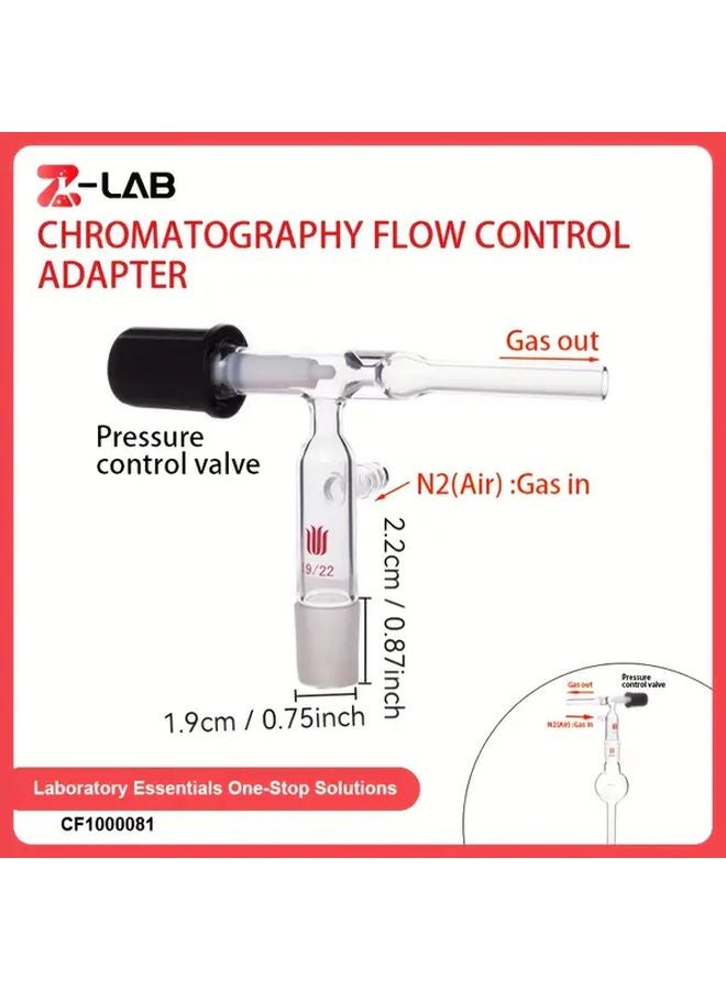 24 40 Grinding Mouth Chromatography Flow Control Valve C1324 Model For Laboratory Use - Image 5