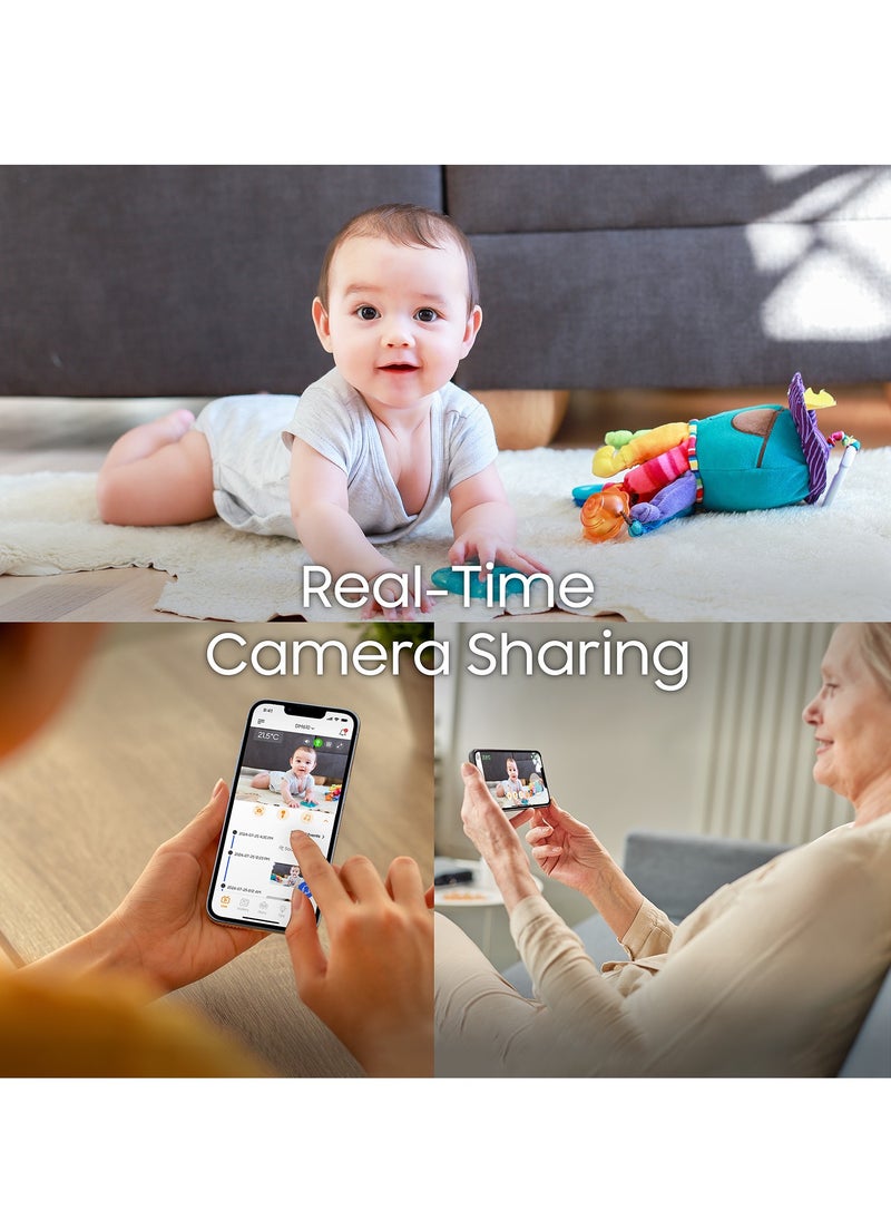 Chillax CHILLAX Giraffe Pro Portable Baby Monitor–Video Baby Monitor for Travel with Battery Base Stand,HD 1080p Camera and 5”Screen, Privacy Protection WiFi ON-Off Switch, Gooseneck Design, Night Vision  - Image 5
