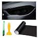 Suvnie 12 48 Inch Car Light Tint Film Shiny Chameleon Headlights Tail Lights Fog Lights Films with Squeeze Cutter Self Adhesive Vinyl Film Sticker Sheet Roll Car Accessories Matte Black - Image 2