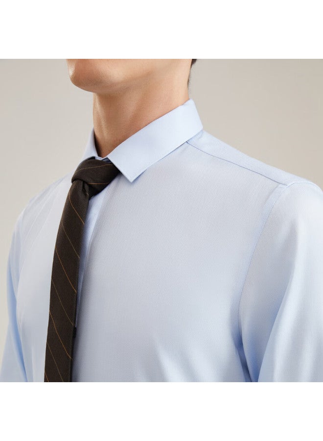 Youngor Autumn And Winter Easy-to Commuter Hidden Stripe Long-sleeve Shirt For Men, 119771i - Image 2