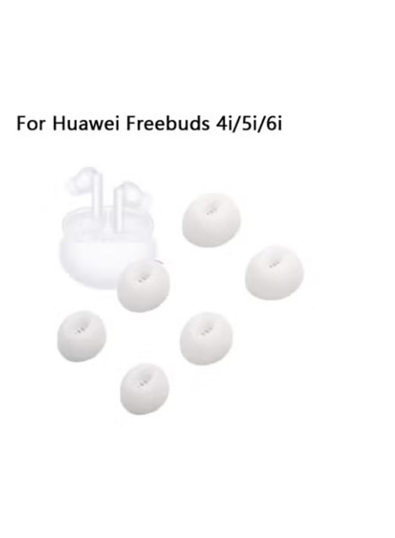 Replacement Ear Caps Cover Compatible with Huawei Freebuds 6i/5i/4i Eartips, Soft Silicone Ear Tips Earbuds Cushions Tip Covers,3 Sizes 3 Pairs  - Image 1