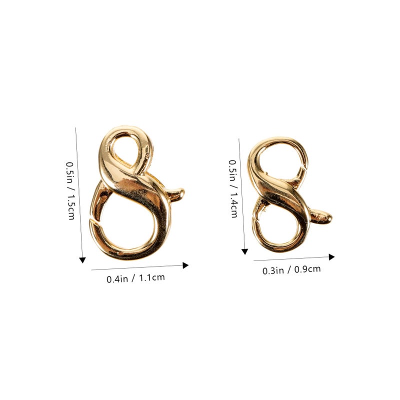 2pcs Gold Heart Elephant Lobster Clasp Jewelry Making Accessories for Necklaces Bracelets - Image 3