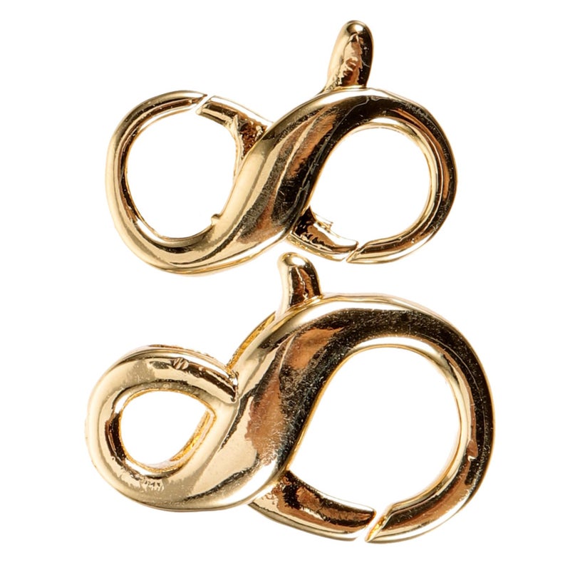 2pcs Gold Heart Elephant Lobster Clasp Jewelry Making Accessories for Necklaces Bracelets - Image 2