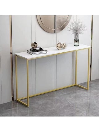 Console Table for Entryway Faux Marble Sofa Table with Golden Frame for Living Room Office study - pzsku/ZD6B2AC4EA49E847A8A8AZ/45/1746197274/19ab6ad9-ac1a-4e88-b0ef-1c4ba21472cb