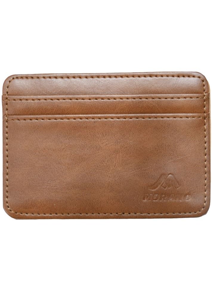 MORANO Genuine Leather Men's Credit Card New And ID Wallet  - Image 1