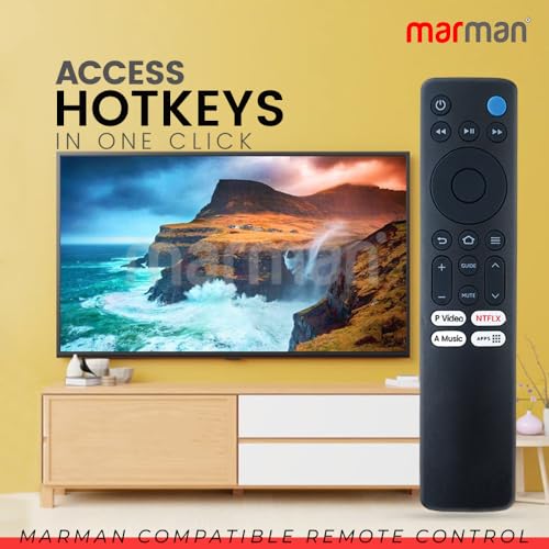 marman® Compatible with Mi Redmi Fire Tv Remote Control L32R8-FVIN L43R8-FVIN Models Original Suitable for HD Ready LED Smart Android Television Without Voice Command and Google Assistant - Image 2