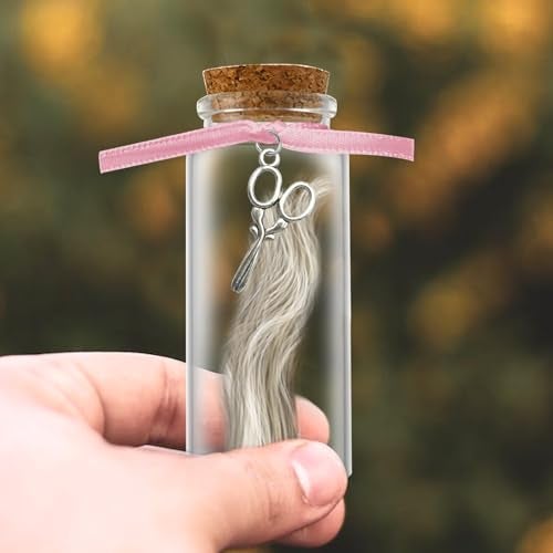 Liannan First Haircut Curl Keepsake Jar，Personalized First Curl Baby's First Lock of Hair，My First Haircut Keepsake，Custom First Haircut Photo Gift (pink) - Image 4