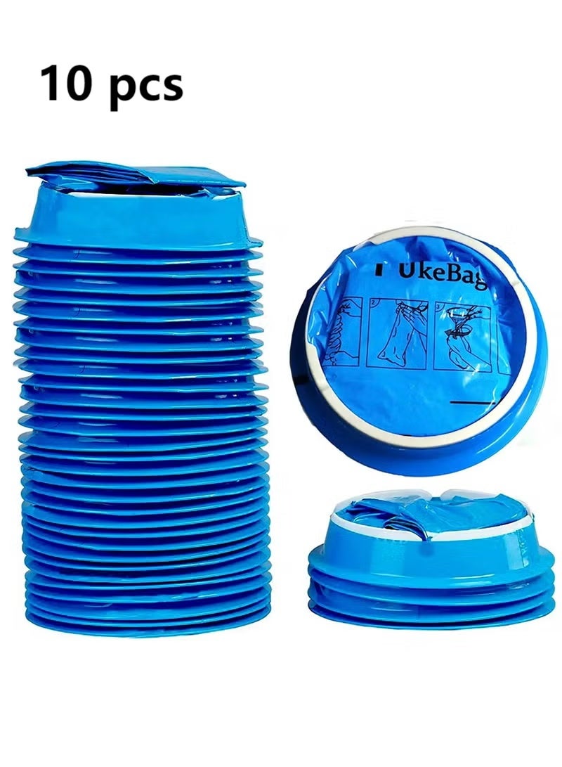 10 Pack Disposable Emesis Bags, Vomit Bags for Travel and Motion Sickness,1000 ml - Image 1