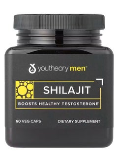 youtheory Shilajit, 60 Veg Caps (250 mg per Capsule) 