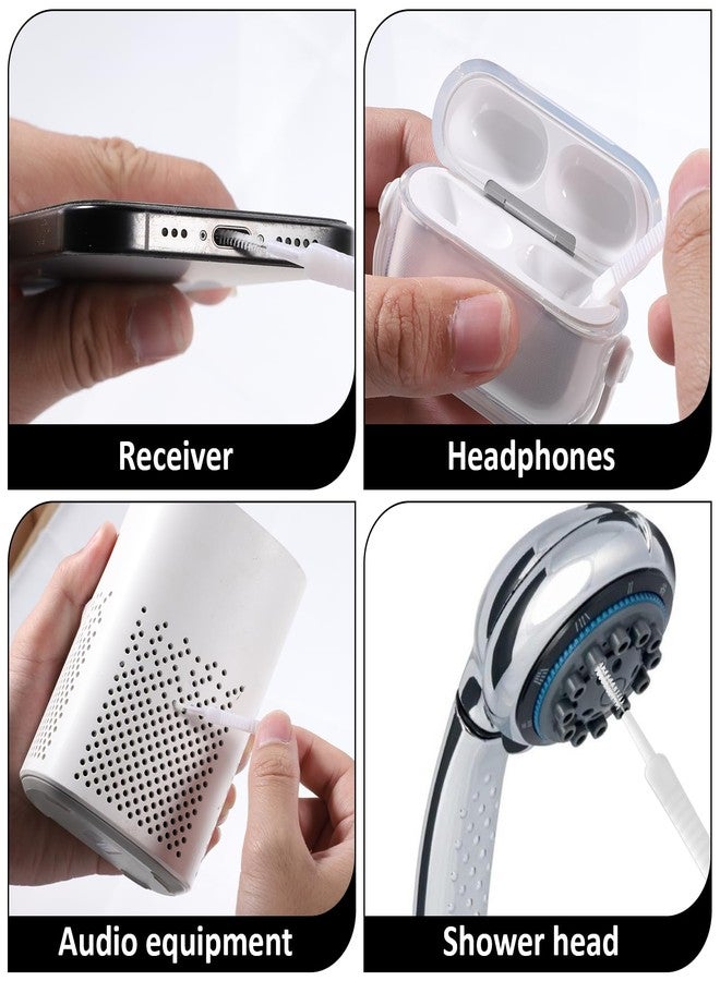 Eldraqth 70 Pcs Shower Head Cleaning Brush Gap Hole Anti-Clogging Cleaning Brush Multipurpose Shower Head Cleaner Tool Crevice Tiny Brushes for Small Hole - Image 2