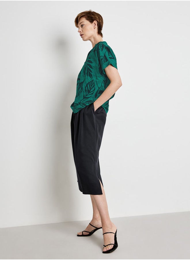GERRY WEBER - 1/2-sleeve blouse with a leaf print - Image 1