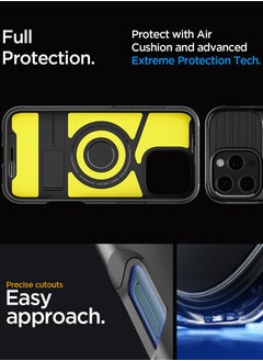 Spigen غطاء حماية Slim Armor Magfit لهاتف iPhone 16 Pro Max MagSafe مع حامل (2024) - أسود  - Image 4