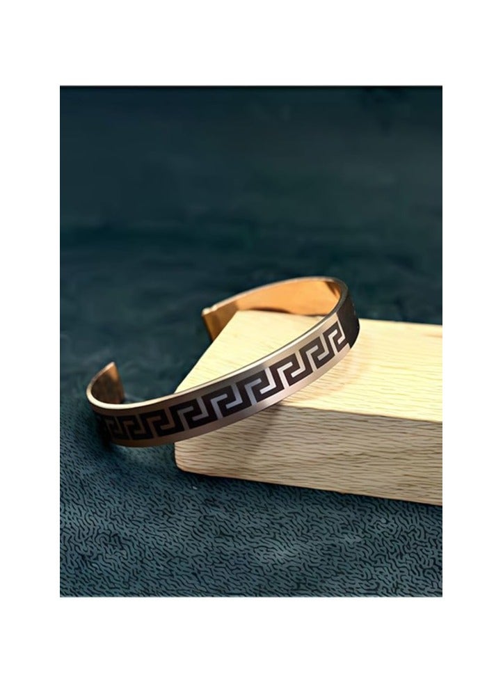 اسورة نحاسسوار شفاء يدوي من النحاس الخالص – سوار مطروق قابل للتعديل، تصميم بوهو هيبي عصري يناسب الرجال والنساء، مثالي كإكسسوار يومي أو هدية مميزة - Image 3