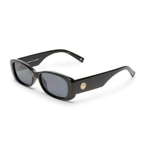 Le Specs Unreal! Sunglasses - Black, Rectangle, Unisex, Classic 'Everyday' Style - Image 1