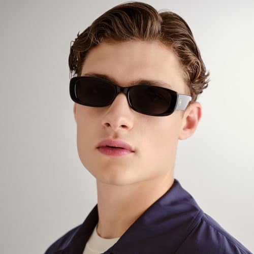 Le Specs Unreal! Sunglasses - Black, Rectangle, Unisex, Classic 'Everyday' Style - Image 3