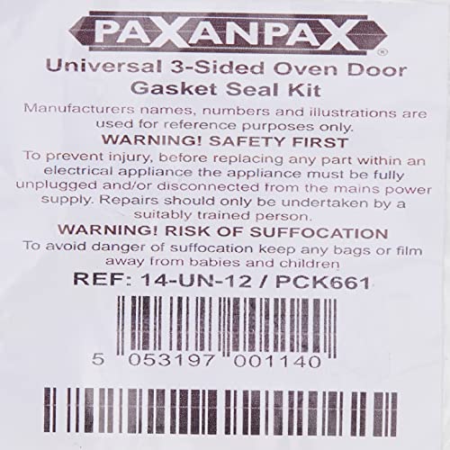 Paxanpax PCK661 Universal 3-Sided Silicone Rubber Oven Door Gasket Seal Kit - Image 4