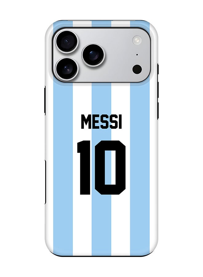 Tough Pro Magnetic Case for iPhone 17 Pro Max, Dual Layer hybrid PC + TPU Mobile Cover Matte - Football - Argentina,  Messi