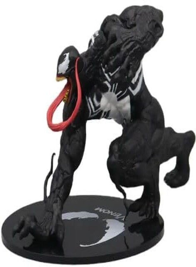YOURKARTS.COM YOURKARTS Venom Showpiece 13 cm Resin Figurine | Superhero Action Figure Collectible Mini Statue | Desk, Car Dashboard & Home Decor Toy | Gift for Superhero Fans & Collectors (Pack of 1) - Image 1