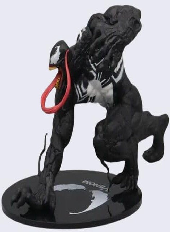 YOURKARTS.COM YOURKARTS Venom Showpiece 13 cm Resin Figurine | Superhero Action Figure Collectible Mini Statue | Desk, Car Dashboard & Home Decor Toy | Gift for Superhero Fans & Collectors (Pack of 1) - Image 2