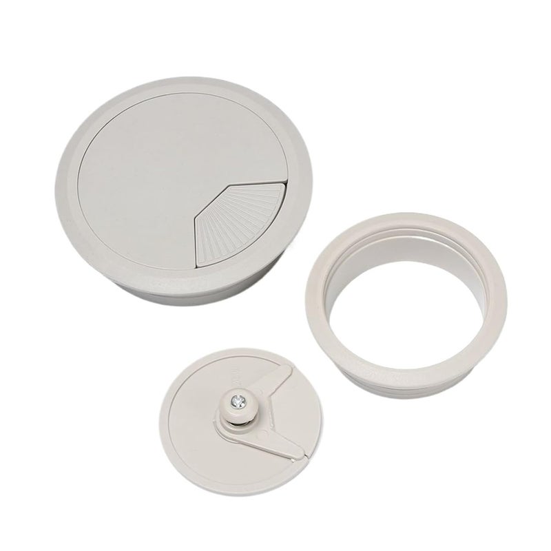 Dark Brown 60mm Desk Cable Grommet 10 Pack Wire Hole Cover Cable Management For PC Computer - Image 5