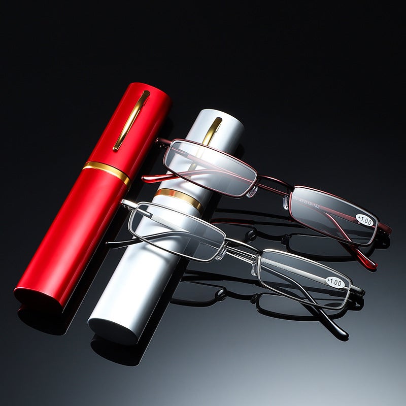 Genuine Goods Fashion Reading Glasses Men'S And Women'S Mini Portable Small Pen Holder Hd Fashion Ultra-Light Presbyopic Glasses For The Elderly - Image 5