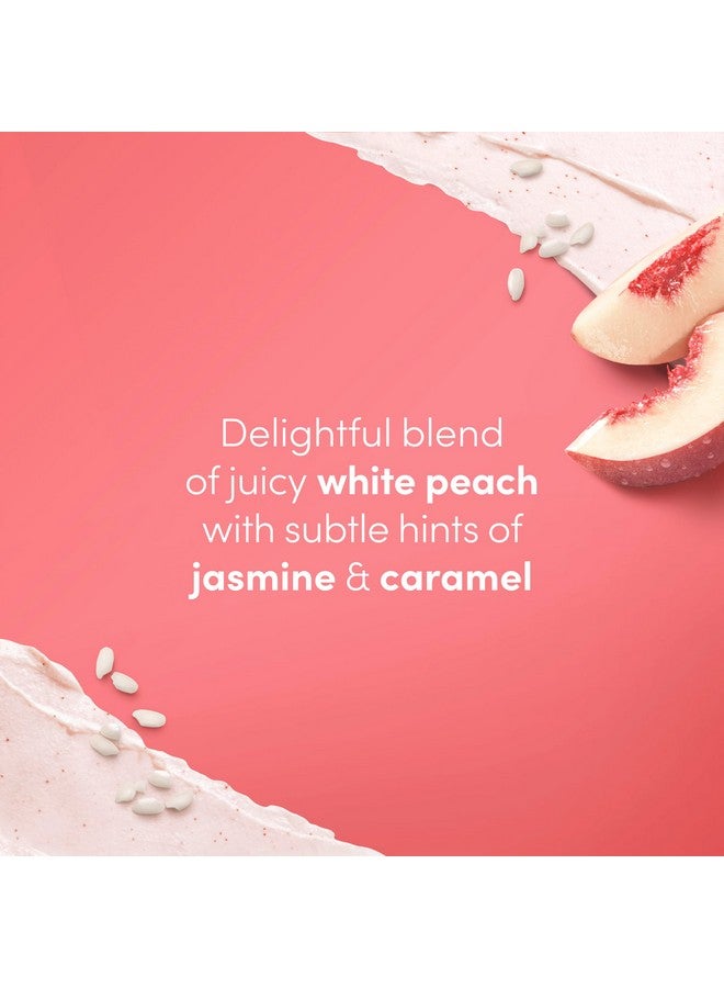 دوف مقشر الجسم دوف بالخوخ الأبيض والأرز المطحون، 3 قطع لبشرة ناعمة كالحرير ومغذية، مع ربع كريم مرطب، 10.5 أونصة - Image 4