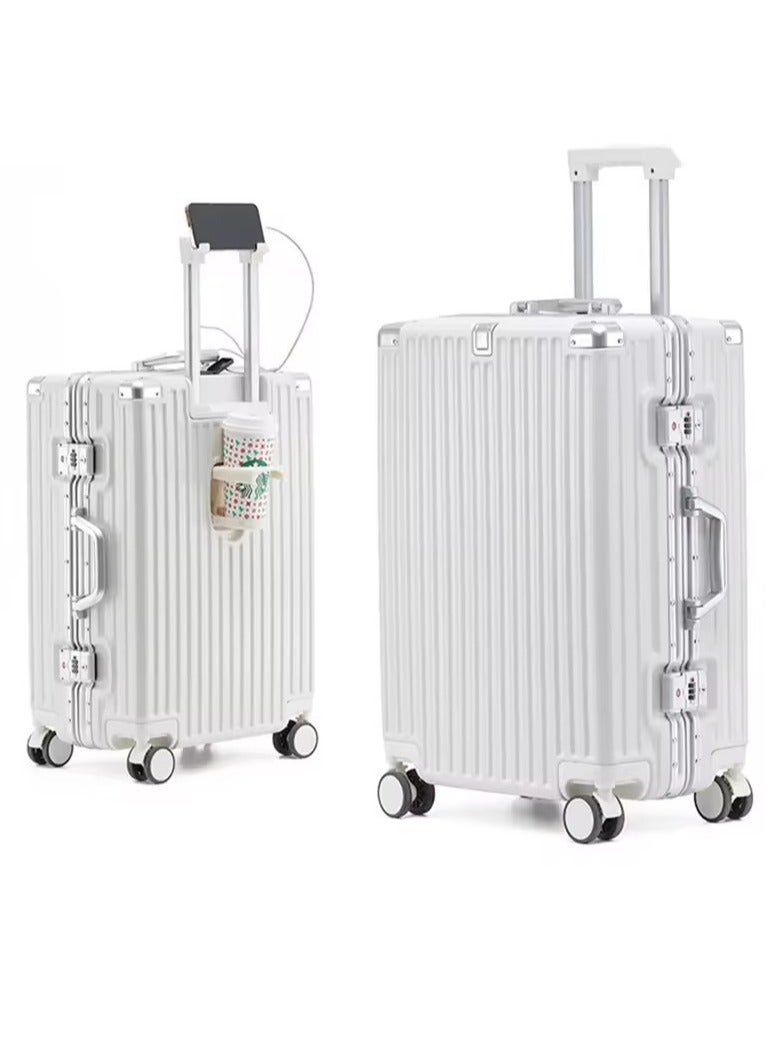 Travel Luggage 1 Piece Sets suitable for short trips, PC+ABS Hard Shell Clearance Luggage Carry on Luggage Suitcase with TSA Lock Spinner Wheels Durable Lightweight Travel Luggage，USB Charging Port  - Image 1