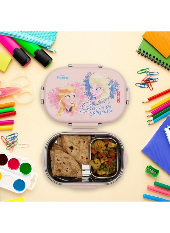 JAYPEE JAYPEE Stainless Steel Insulated Lunch Box Topsteel Graceful & Gorgeous, Pink, 600 ml, Suitable for School Kids, Girls & Boys  - Image 2