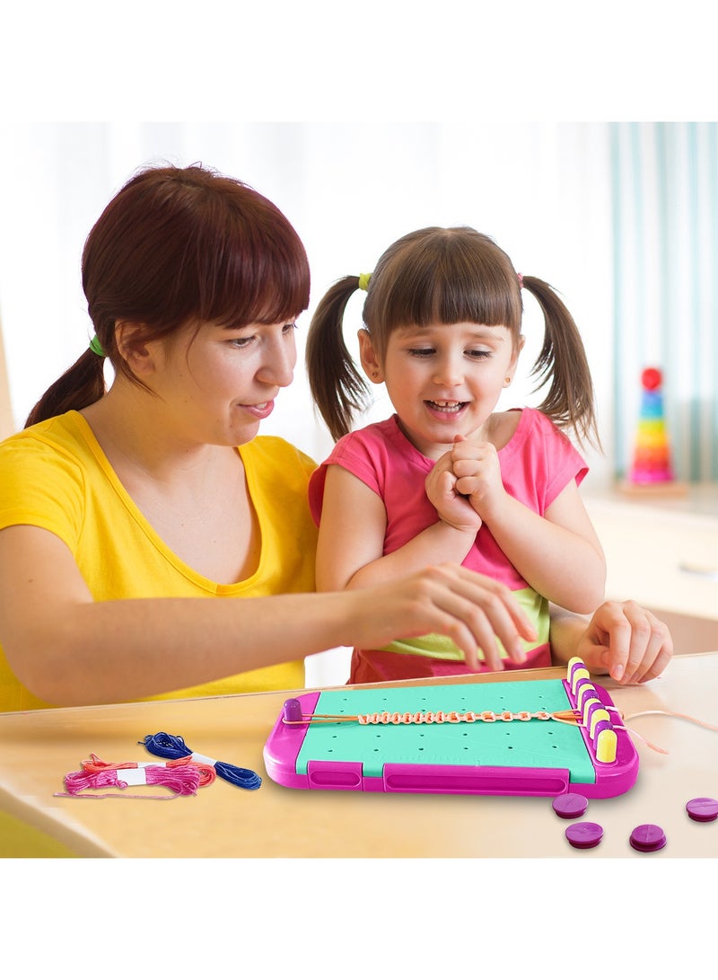 general Handmade DIY Friendship Knitter Bracelet Toy Kids Educational Bracelet Beaded Box Set - Image 4