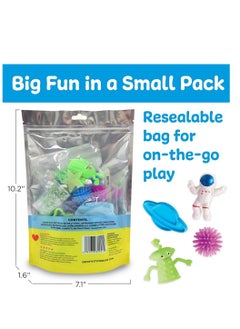 Creativity for Kids Creativity for Kids Sensory Pack Outer Space, Includes fluffy cloud clays, porcupine balls, glow moon and stars, space gems, confetti, and more, Interactive Outer Space-Themed Sensory Kit  - Image 4