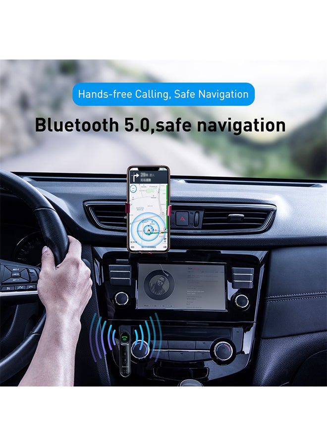 Baseus Bluetooth Aux Adapter, Bluetooth 5.0 Audio Receiver for Wireless Music Stream with Hand-free Call, aptX LL, 10H Play Time, Auto-Repair for Car Speaker, Headphone, Audio Sound System, etc. NGTW240006 / WXQY010001 Black - Image 2