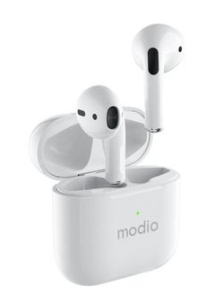 ME4 True Wireless Stereo (TWS) Bluetooth Earbuds with Charging Case – In-Ear Headset with HD Sound, Touch Controls, Noise Isolation, Built-in Mic & Bluetooth 5.3 – Lightweight, Compact Design Compatible with Android & iOS for Music, Calls & More