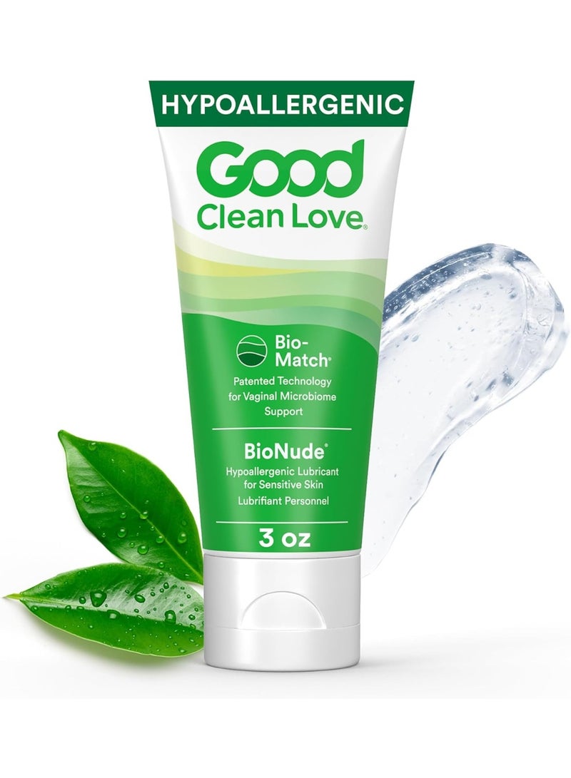 Good Clean Love : BioNude Ultra Sensitive Personal Lubricant, 3 Ounce Tube | Hypoallergenic Unscented And Unflavored Personal Lubricant. Ultra Sensitive Water-Based Formula. Safe For Toys & Condoms