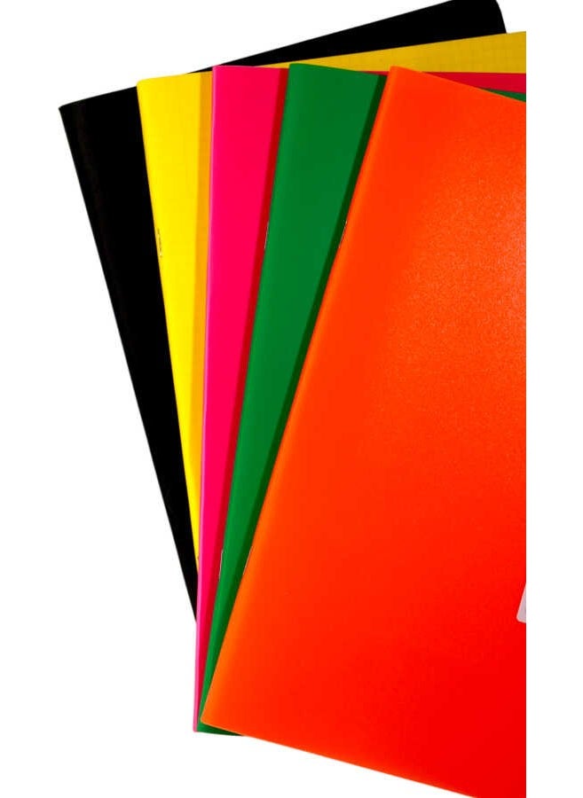 Mynote Text Neon A4 80 Sheets Plastic Cover Notebook  - Image 4