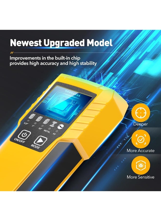 Stud Finder Wall Scanner Detector - 5 in 1 Electronic Wall Wood Metal Stud Locator Edge Center Sensor Beam for Live AC Wire Pipe Metal Lumber Joist Drywall Framing Detection