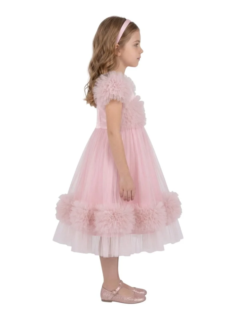 Bidani Soft Pink Fit & Flare Dress