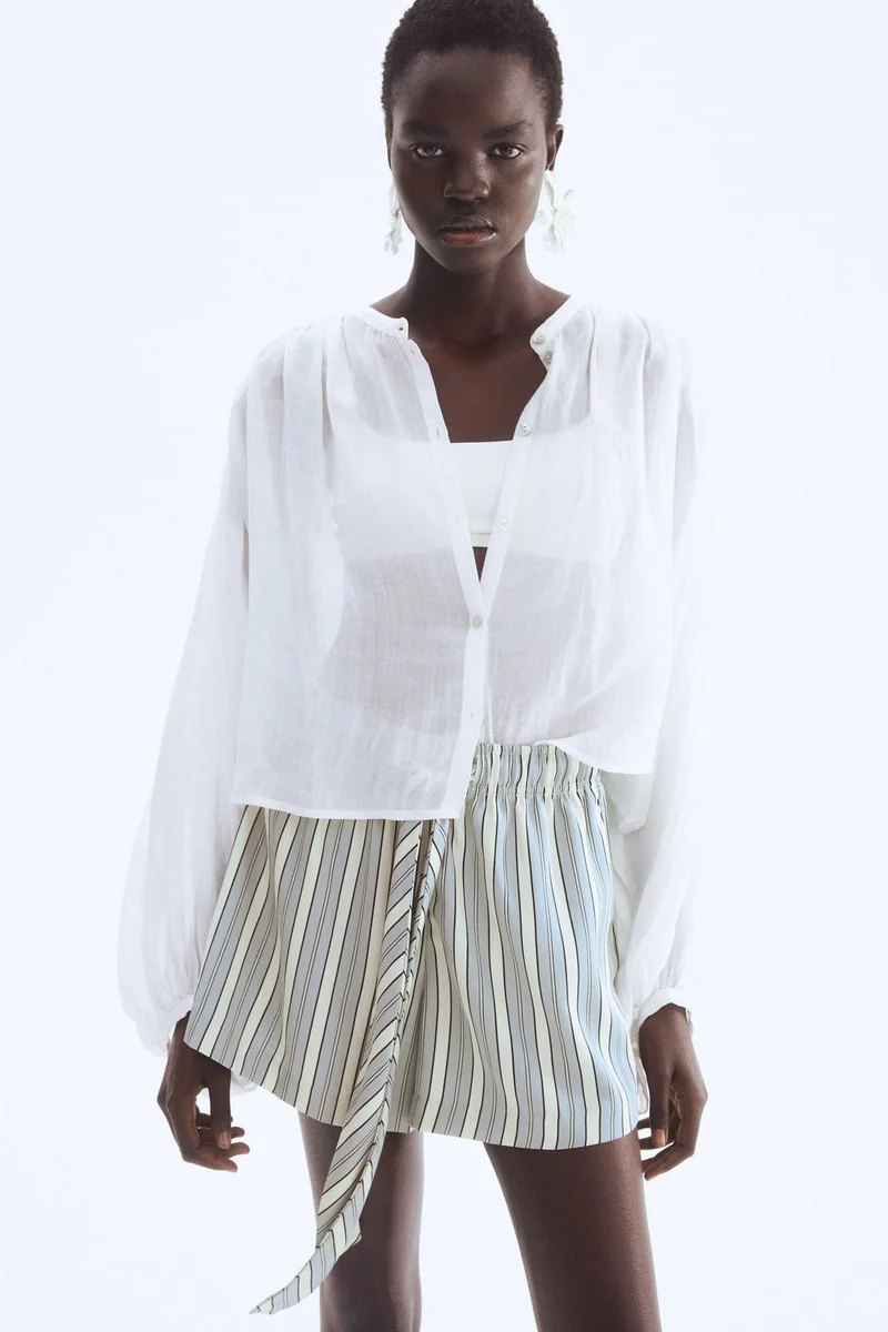 H&M Twill drawstring shorts