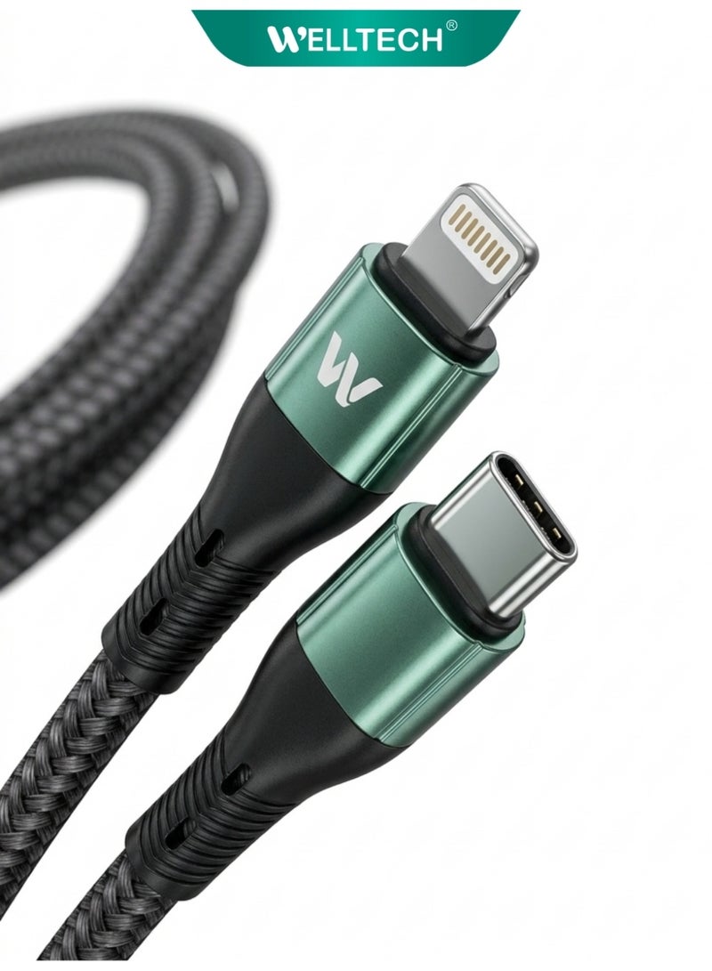 WELLTECH Type C to Lightning Fast Charging Cable iPhone Power Delivery High Speed Data Sync Durable Charging Cord for iPhone 14 13 12 WELLTECH STAR85 - Image 2